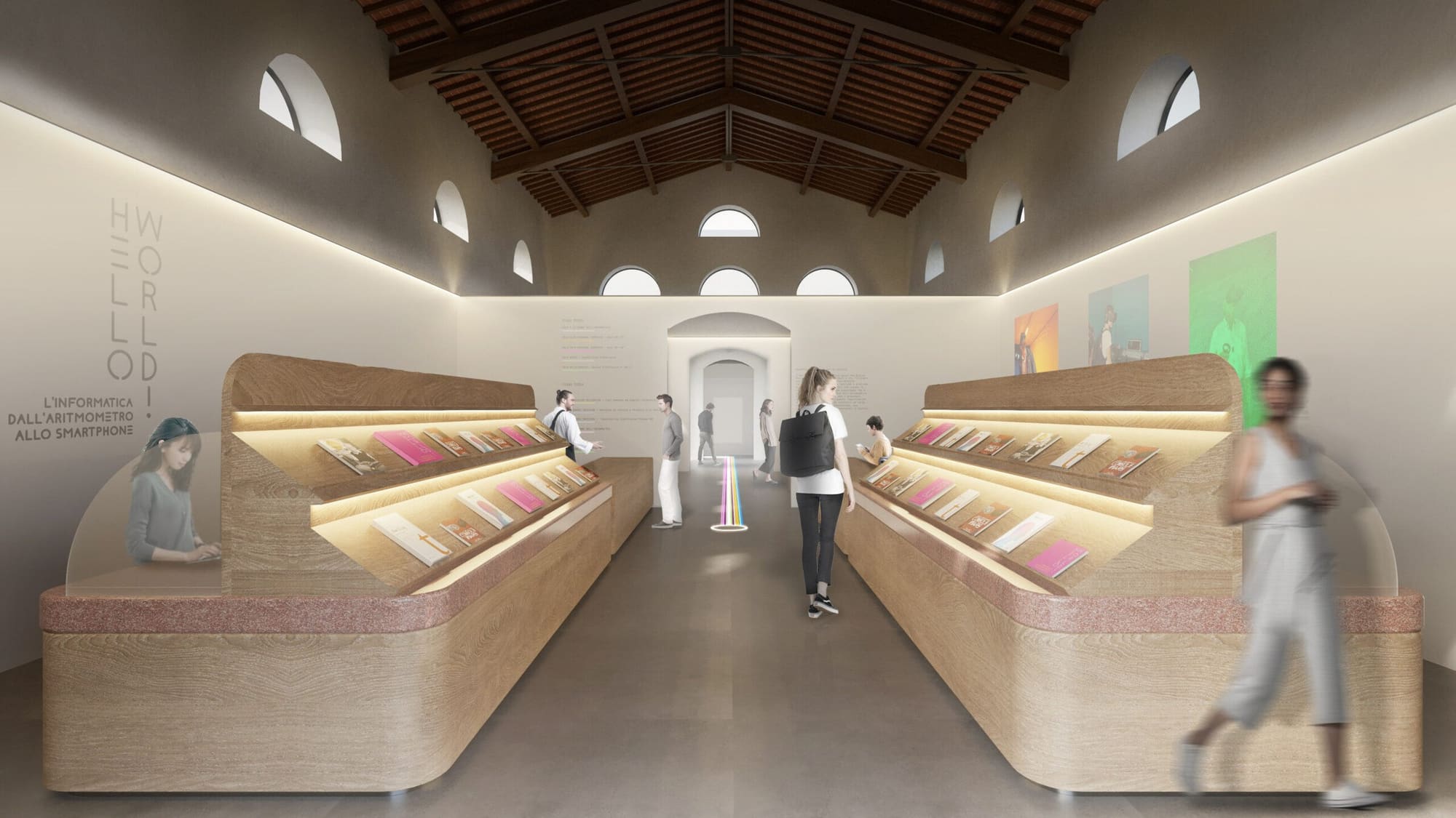 Museo del Calcolo — render del percorso espositivo